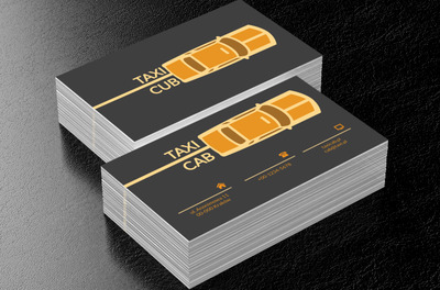 Taksówka z góry, Transport, Taxi - Wizytówki Netprint