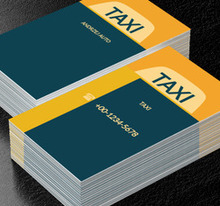 Niebieski znak taxi, Transport, Taxi - Wizytówki Netprint