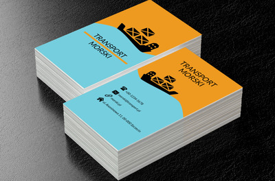 Rysunkowy kontenerowiec, Transport, Transport Towarów - Wizytówki Netprint