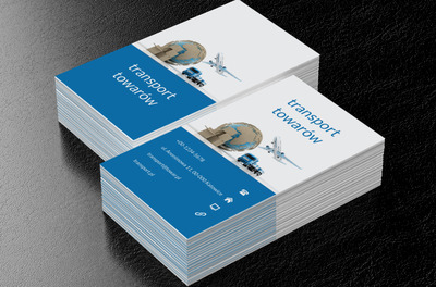 Samolot, paczki i Ziemia, Transport, Transport Towarów - Wizytówki Netprint