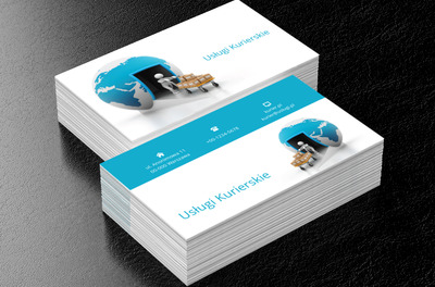 Otwierający się świat, Transport, Usługi kurierskie - Wizytówki Netprint