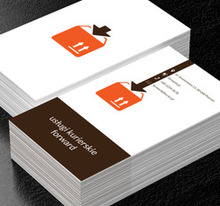 Pomarańczowa przesyłka, Transport, Usługi kurierskie - Wizytówki Netprint