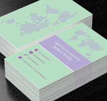 Wykropkowana mapa, Turystyka, Agencja turystyczna - Wizytówki Netprint