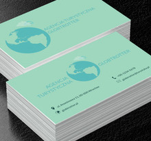 Niebieska kula ziemska, Turystyka, Agencja turystyczna - Wizytówki Netprint