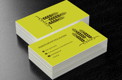 Kłosy zbóż, Turystyka, Agroturystyka - Wizytówki Netprint