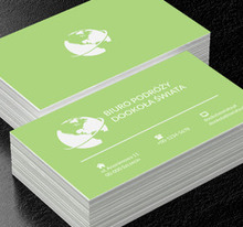 Biała kula ziemska, Turystyka, Biuro podróży - Wizytówki Netprint