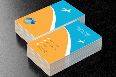 Nadmorski krajobraz, Turystyka, Biuro podróży - Wizytówki Netprint