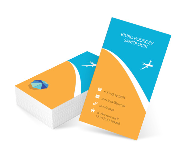 Nadmorski krajobraz, Turystyka, Biuro podróży - Wizytówki Netprint szablony online