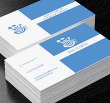 Niebieski glob z palmami, Turystyka, Biuro podróży - Wizytówki Netprint