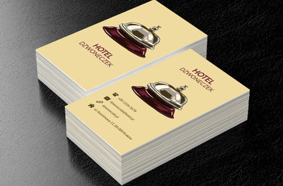 Dzwonek hotelowy, Turystyka, Hotel, Motel, Pensjonat  - Wizytówki Netprint