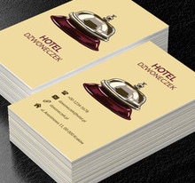 Dzwonek hotelowy, Turystyka, Hotel, Motel, Pensjonat  - Wizytówki Netprint