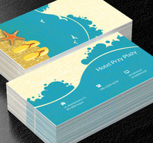 Nadmorska plaża, Turystyka, Hotel, Motel, Pensjonat  - Wizytówki Netprint