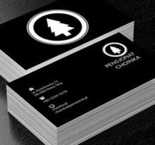 Biała choinka, Turystyka, Hotel, Motel, Pensjonat  - Wizytówki Netprint