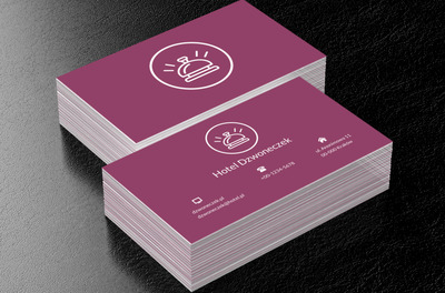 Biały dzwonek hotelowy, Turystyka, Hotel, Motel, Pensjonat  - Wizytówki Netprint