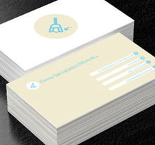 Niebieska miotełka, Usługi domowe, Firma sprzątająca - Wizytówki Netprint