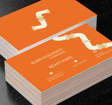 Połączone rury, Usługi domowe, Hydraulik - Wizytówki Netprint