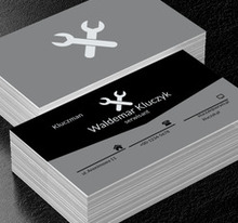 Dwa klucze francuskie, Usługi domowe, Serwisant - Wizytówki Netprint