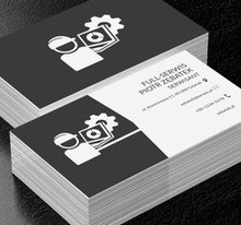 Fachowiec przed komputerem, Usługi domowe, Serwisant - Wizytówki Netprint