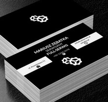 Dwie zębatki, Usługi domowe, Serwisant - Wizytówki Netprint