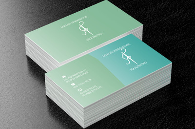 Biała igła z nitką, Usługi domowe, Usługi krawieckie - Wizytówki Netprint