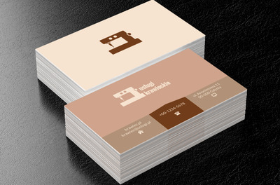 Mała maszyna do szycia, Usługi domowe, Usługi krawieckie - Wizytówki Netprint