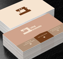 Mała maszyna do szycia, Usługi domowe, Usługi krawieckie - Wizytówki Netprint