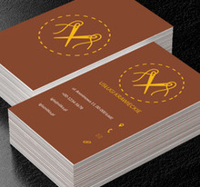 Dwie żółte igły, Usługi domowe, Usługi krawieckie - Wizytówki Netprint