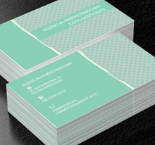 Miętowy deseń, Usługi biurowe, Agencja marketingowa - Wizytówki Netprint