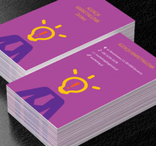 Świecąca żarówka, Usługi biurowe, Agencja marketingowa - Wizytówki Netprint