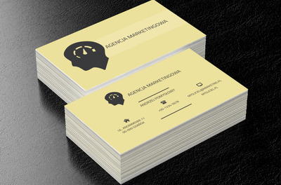 Głowa myśliciela, Usługi biurowe, Agencja marketingowa - Wizytówki Netprint