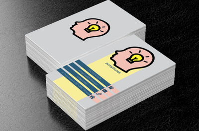 Głowa z żarówką, Usługi biurowe, Agencja marketingowa - Wizytówki Netprint