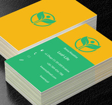 Zieleń i pomarańcz, Zdrowie i uroda, Dietetyk - Wizytówki Netprint