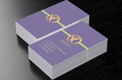 Postać w okręgu, Zdrowie i uroda, Fitness - Wizytówki Netprint