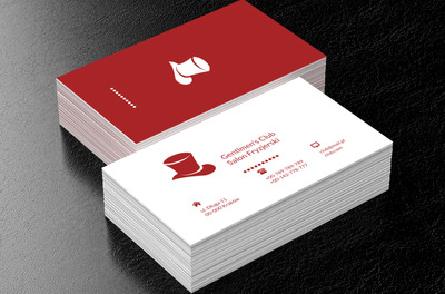 Czerwony kapelusz, Zdrowie i uroda, Salon fryzjerski - Wizytówki Netprint