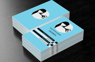 Grafika fryzjerska, Zdrowie i uroda, Salon fryzjerski - Wizytówki Netprint