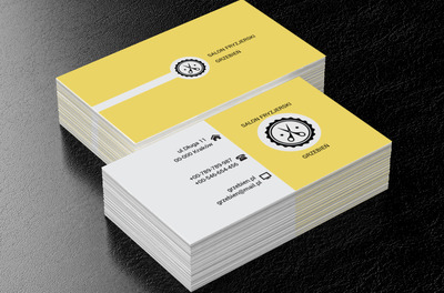 Czarne nożyczki, Zdrowie i uroda, Salon fryzjerski - Wizytówki Netprint