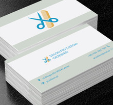 Nożyczki i grzebień, Zdrowie i uroda, Salon fryzjerski - Wizytówki Netprint