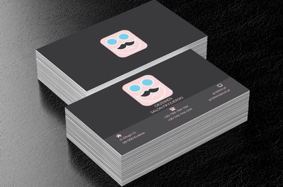 Wesoła twarz, Zdrowie i uroda, Salon fryzjerski - Wizytówki Netprint