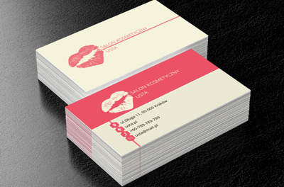 Zmysłowe usta, Zdrowie i uroda, Salon kosmetyczny - Wizytówki Netprint