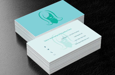 Dwa tła, Zdrowie i uroda, Salon kosmetyczny - Wizytówki Netprint