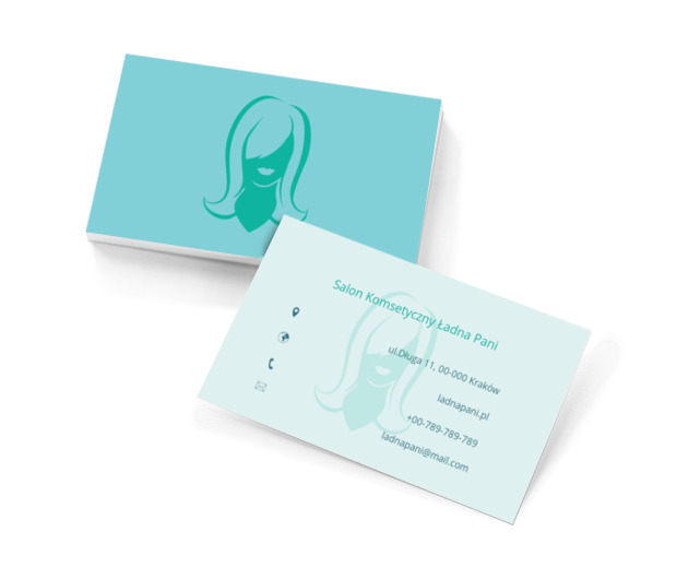 Dwa tła, Zdrowie i uroda, Salon kosmetyczny - Wizytówki Netprint szablony online