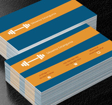 Biała sztanga, Zdrowie i uroda, Siłownia - Wizytówki Netprint