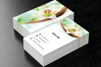 Kwiat lilii, Zdrowie i uroda, SPA - Wizytówki Netprint