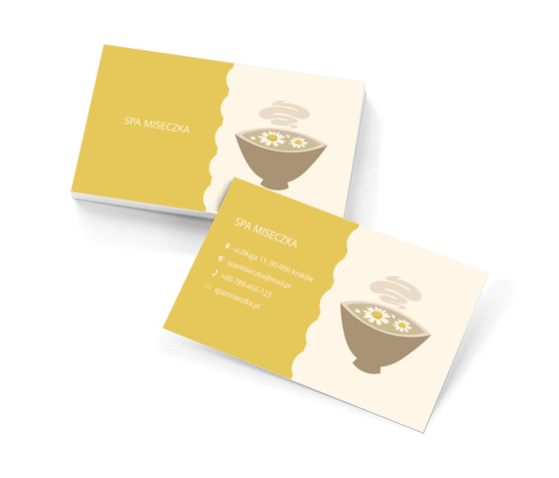 Miseczka z maseczką, Zdrowie i uroda, SPA - Wizytówki Netprint szablony online