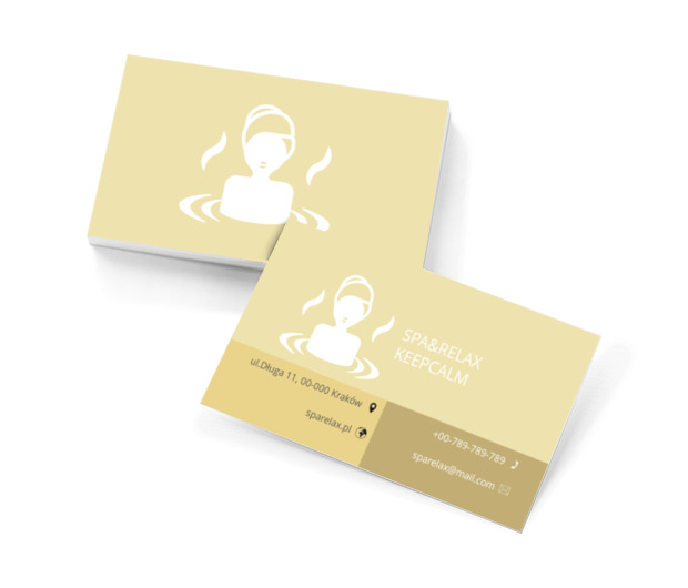 Relaksacyjna kąpiel, Zdrowie i uroda, SPA - Wizytówki Netprint szablony online