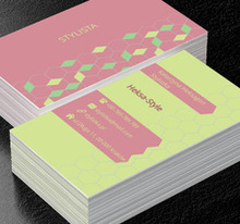 Kolorowe kwadraty, Zdrowie i uroda, Stylista - Wizytówki Netprint