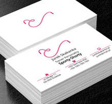 Różowa skakanka, Zdrowie i uroda, Trener personalny - Wizytówki Netprint