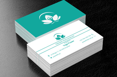 Jogin w kwiecie lotosu, Zdrowie i uroda, Trener personalny - Wizytówki Netprint