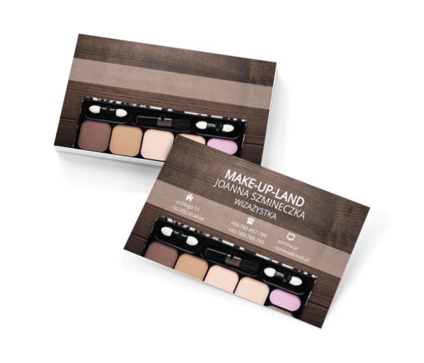 Paleta cieni do powiek, Zdrowie i uroda, Wizaż - Wizytówki Netprint szablony online