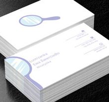 Fioletowe lusterko, Zdrowie i uroda, Wizaż - Wizytówki Netprint